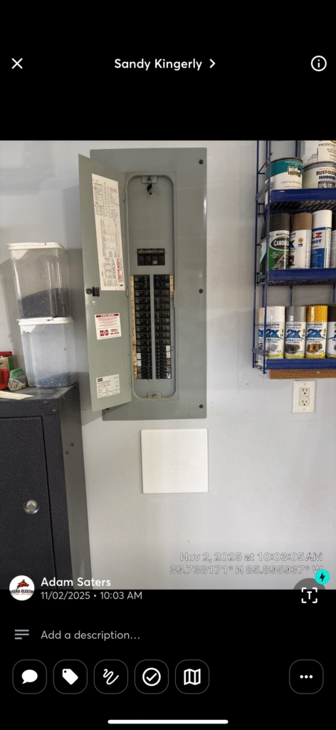 Electrical work by Saters Electric