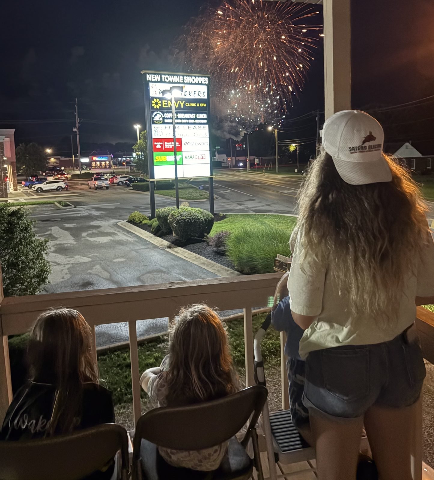 Community fireworks by Saters Electric