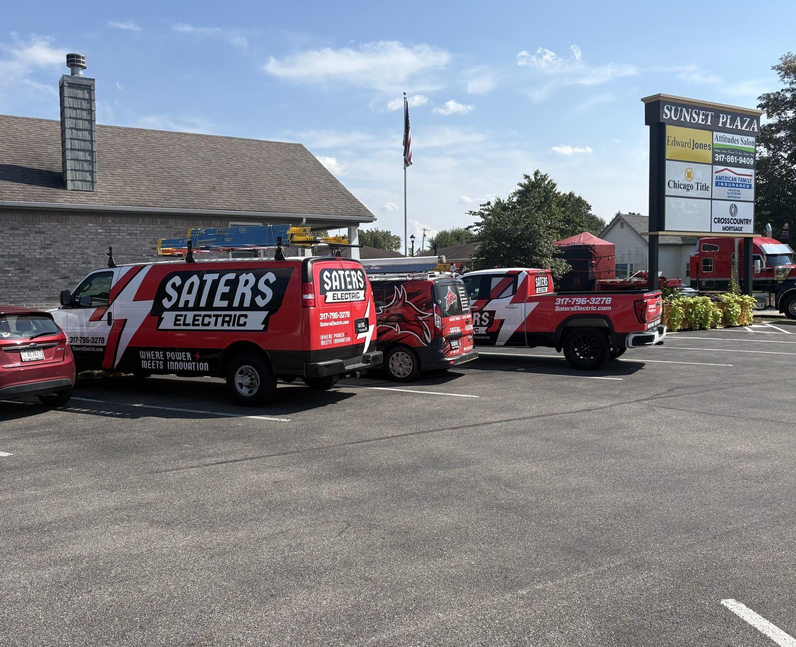 Saters Electric vans and trucks in New Palestine, Indiana