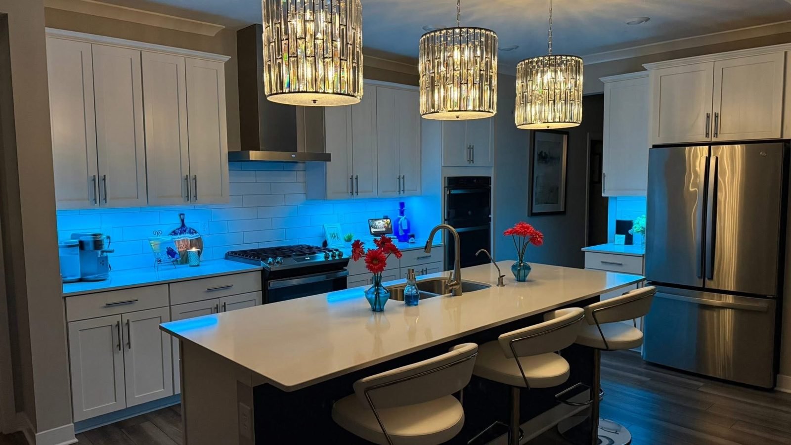 Kitchen under cabinet lighting by Saters Electric