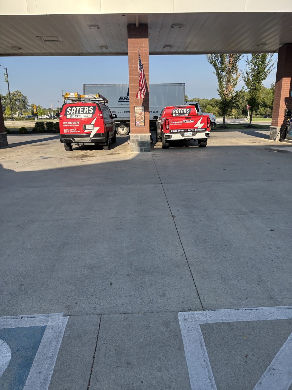 Service trucks by Saters Electric